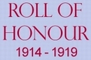 Roll of Honour, 1914-1918